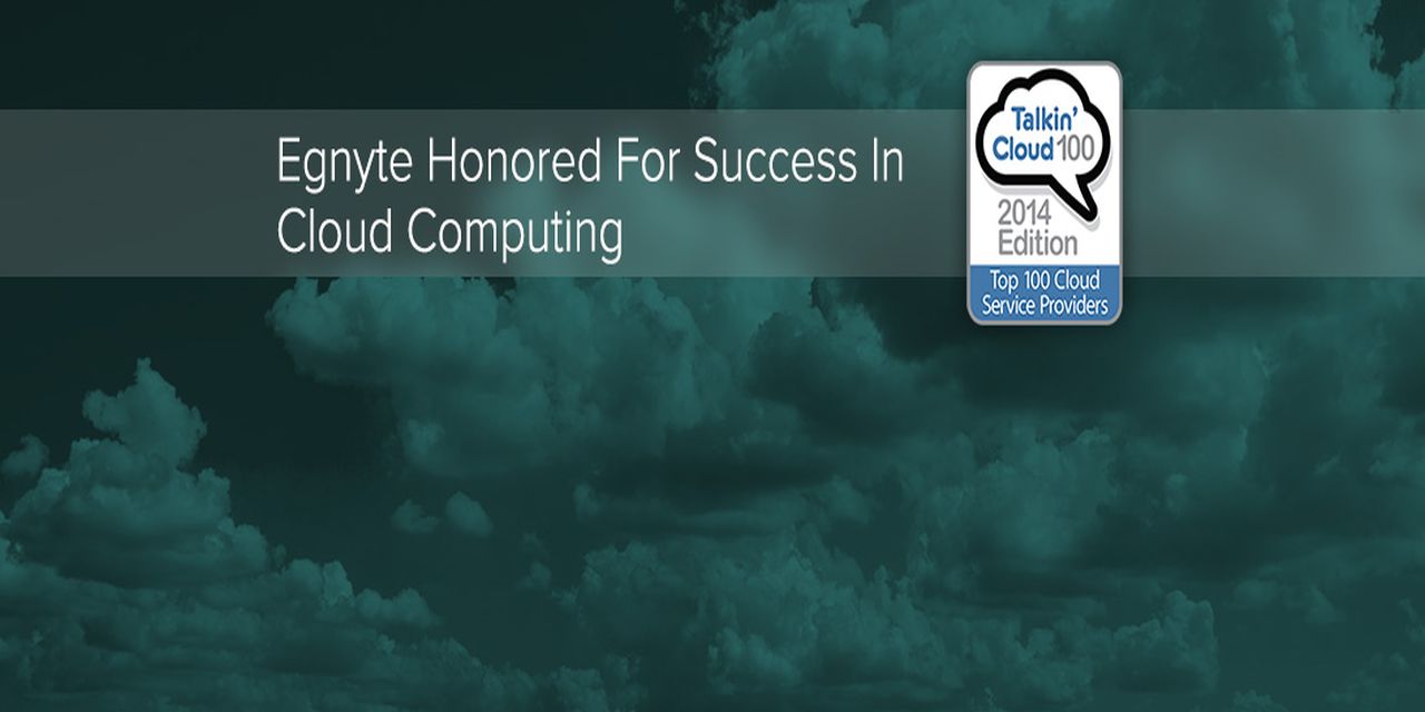 Egnyte Honored for Success in Cloud Computing