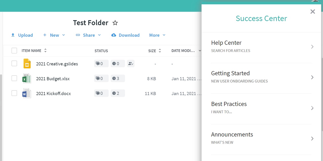 Egnyte Launches Success Center Within the Web Interface