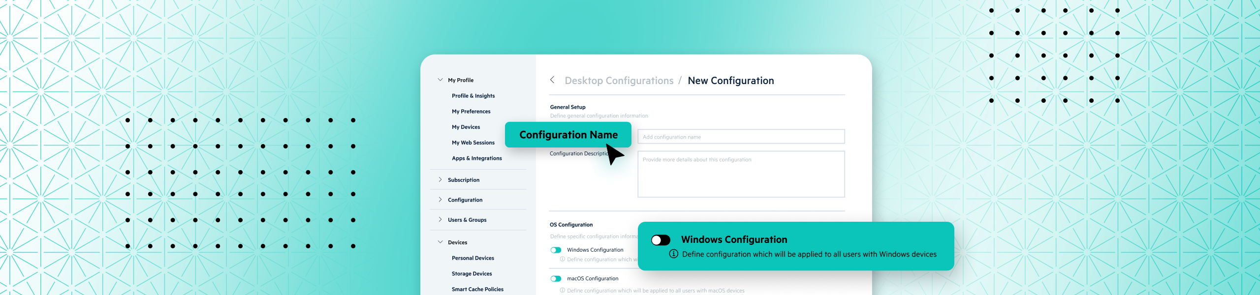 New Configuration Page for Desktop Profiles | Egnyte