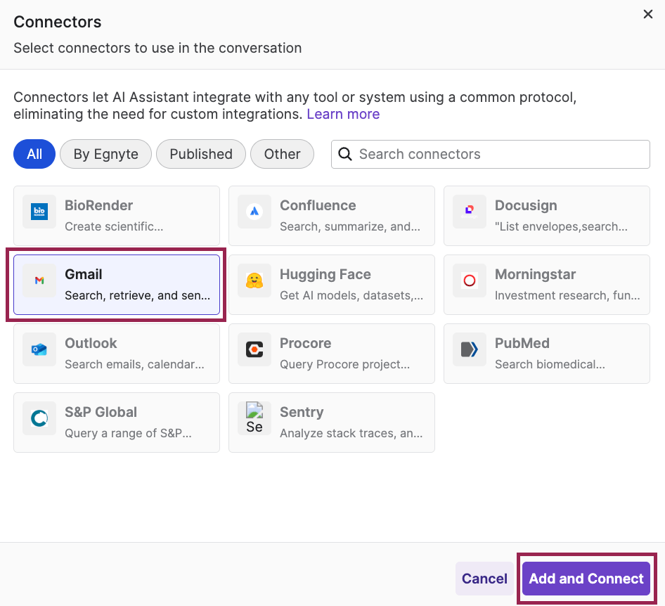 Egnyte AI Connectors