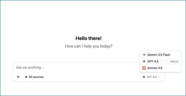 AI Model Selector for the Egnyte AI Workspace
