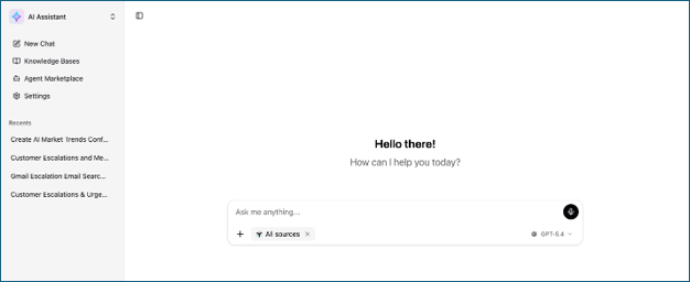 Egnyte AI Workspace interface
