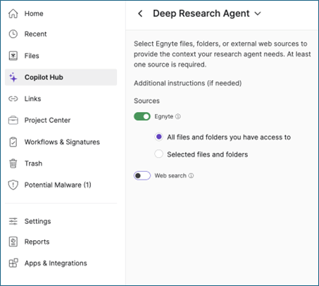 Deep Research Agent | AI Agent | Egnyte