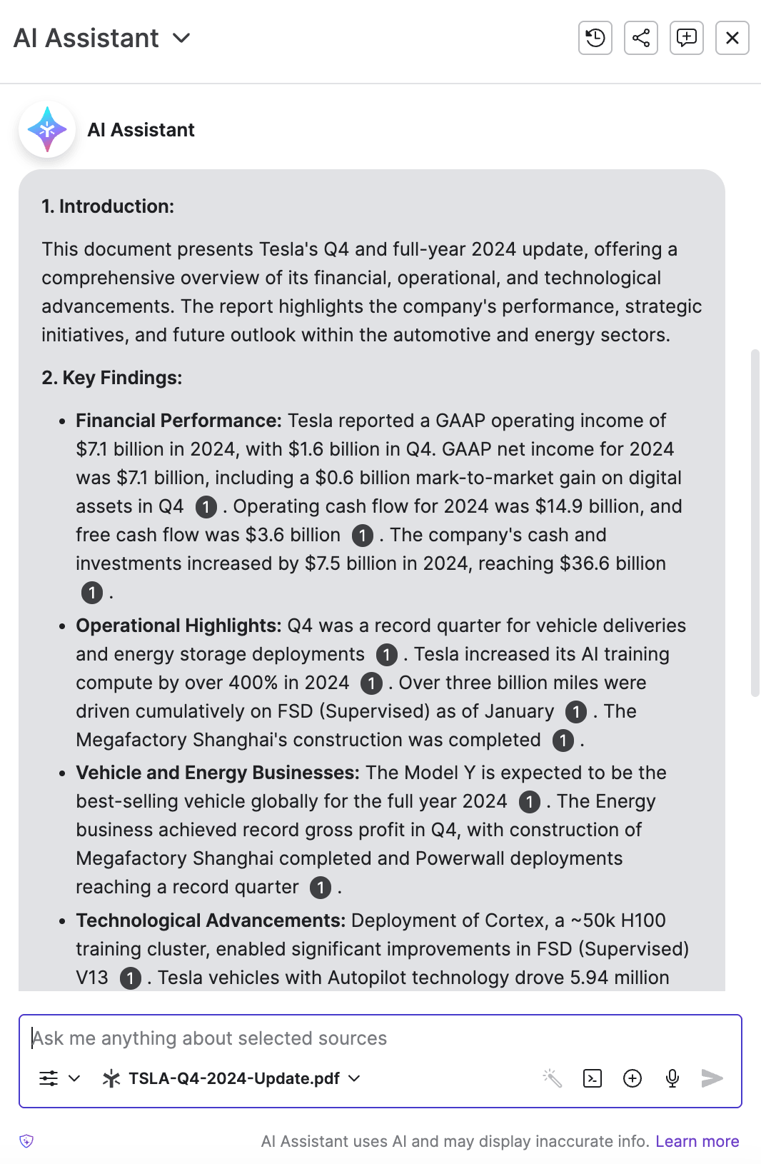 Egnyte AI Assistant Document Summary