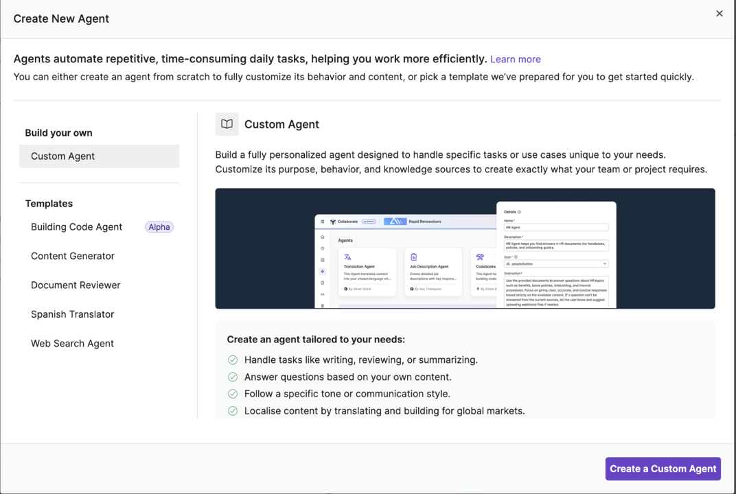 Egnyte AI Agent Builder