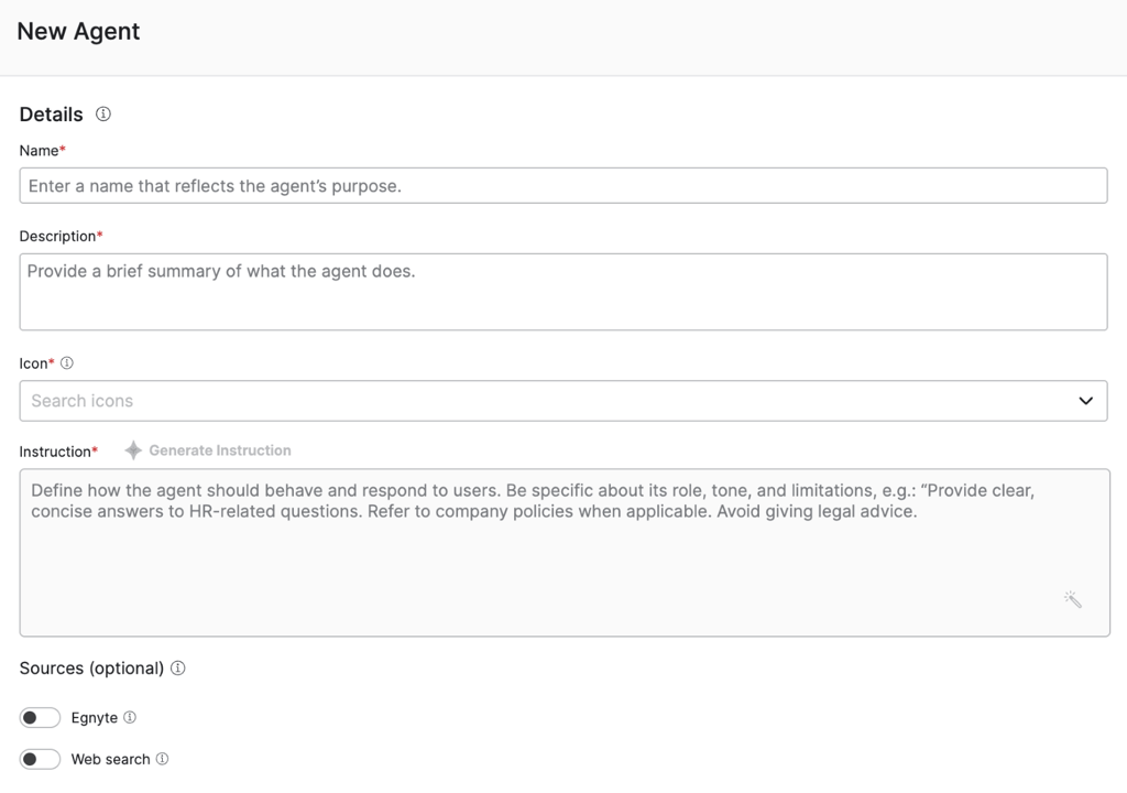 Egnyte AI Agent Builder