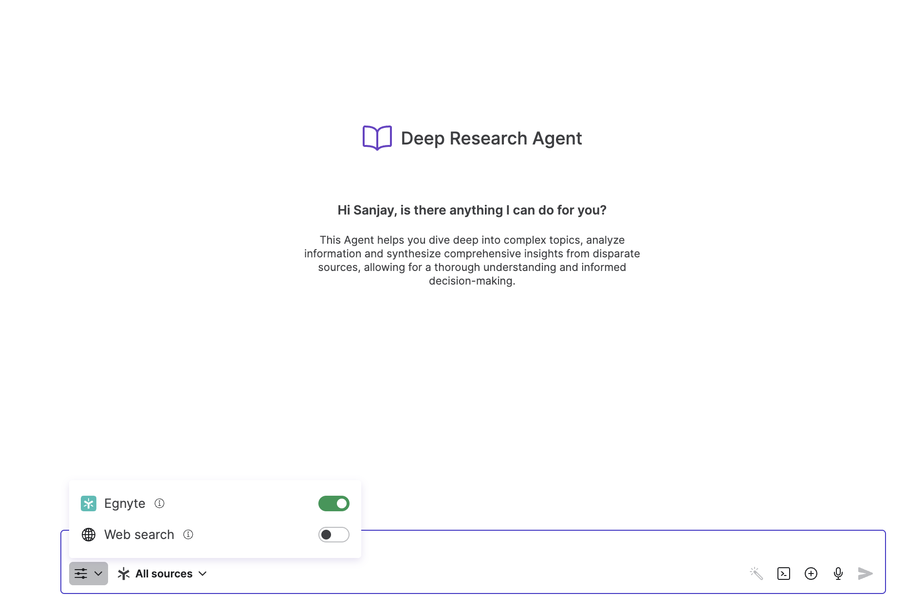 Deep Research Agent by Egnyte