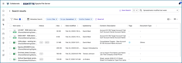 Egnyte AI | Smart Search