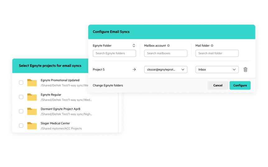 Email Capture in Egnyte